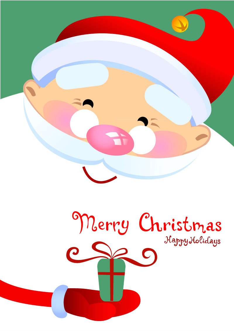 Cartoon amablemente material de vectores de Pap¨¢ Noel