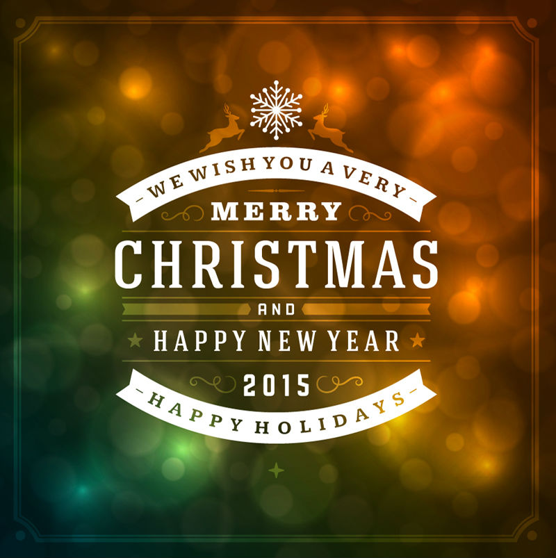 Sueño de material de vectores de Navidad y Año Nuevo WordArt
