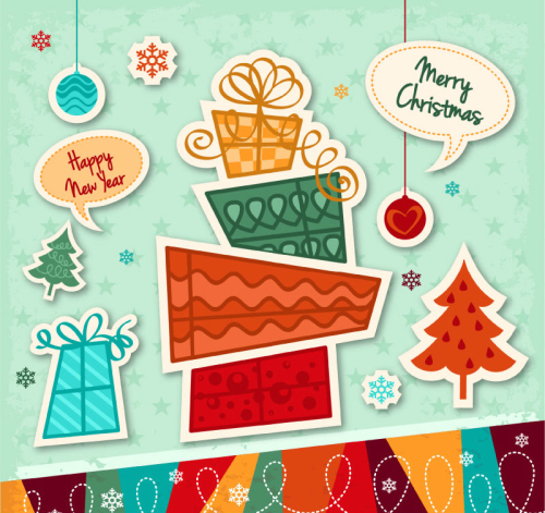 Fulares vector material Reno de Navidad