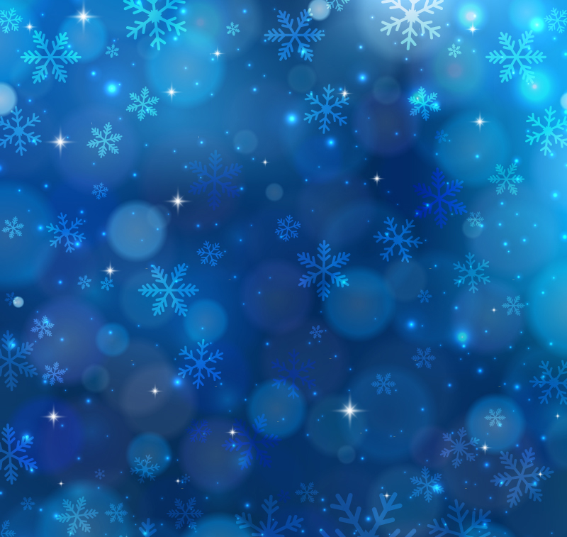 Copo de nieve azul de halo de material de vectores de fondo