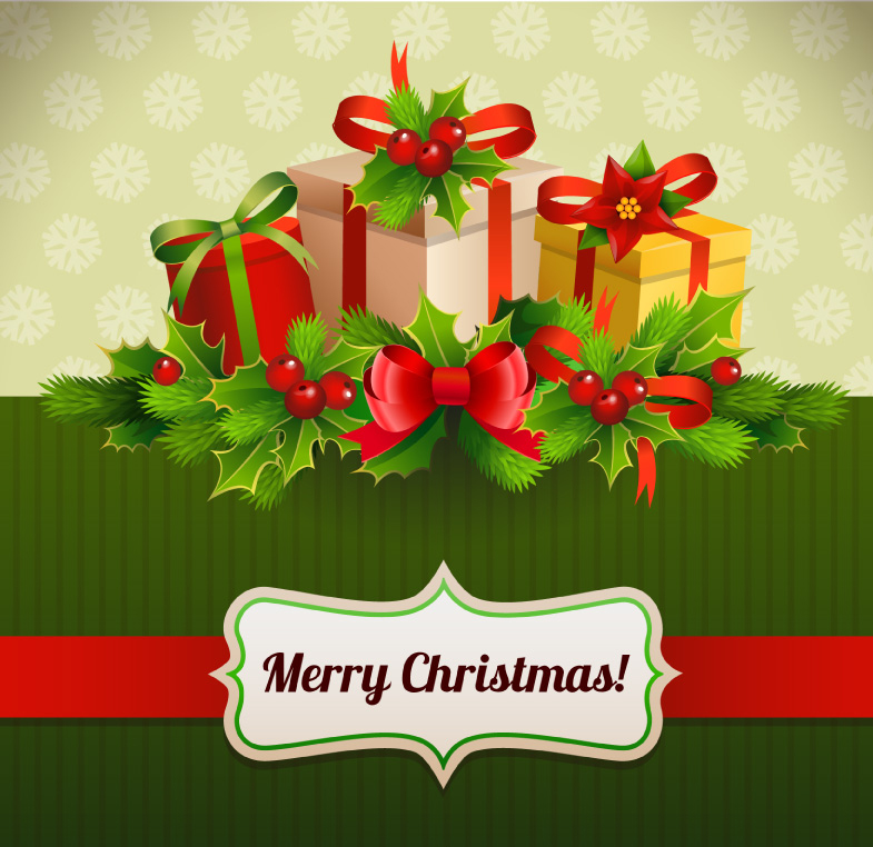 Material de diseño vectorial caja de regalo exquisito