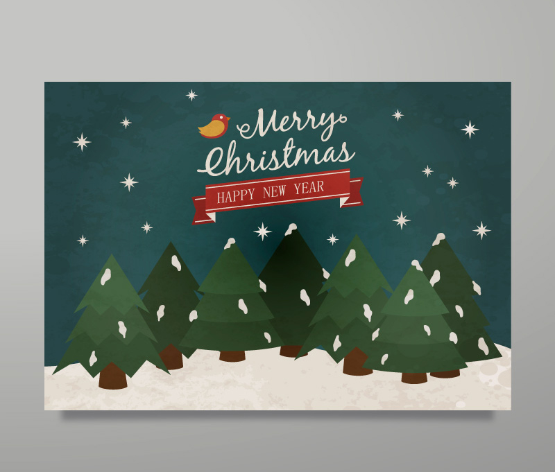 Material de retro Juguet車n vectorial Tarjeta de Navidad