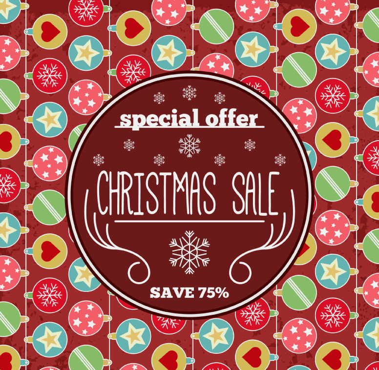 Cartoon Especiales Navidad lob materiales cartel vector