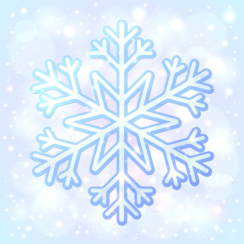 La nieve y el hielo azul de fondo vector de material