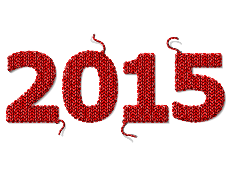 2015 lana de material de vectores WordArt tejer