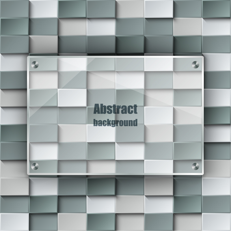 Bloque textura de material de vectores de fondo de cristal