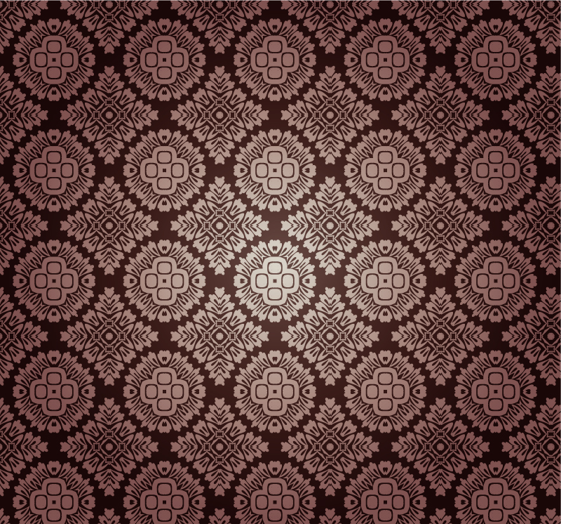 Material de retro marr車n vector patr車n de fondo