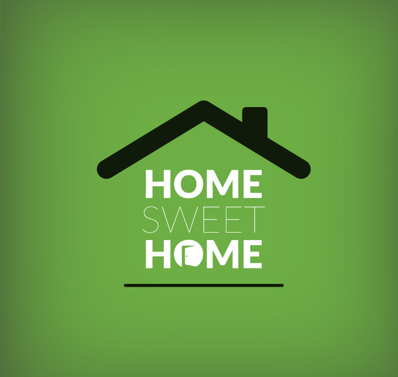 Casa Home Sweet logo de material de vectores