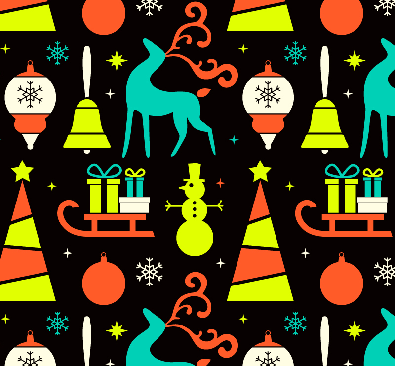 De fondo sin fisuras elemento vector de material creativo de Navidad