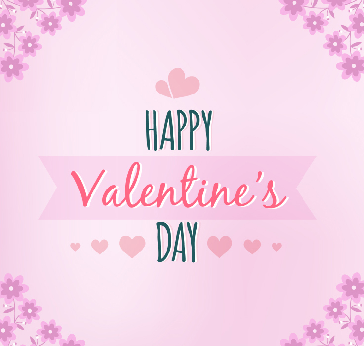 D赤a de tarjetas de felicitaci車n esquinas decoraci車n floral material de vectores de San Valent赤n