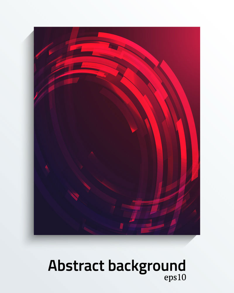 Material de vector de fondo tira arco din¨¢mico Red