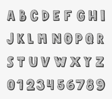 Material de diseño vectorial cartas sarga Creativa