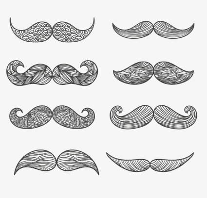 Material de patr¨®n de diseño vectorial 8 barba