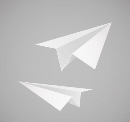 2 papel blanco material de avi車n vector