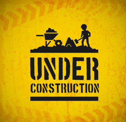 Construcci車n creativa firma de material de vectores