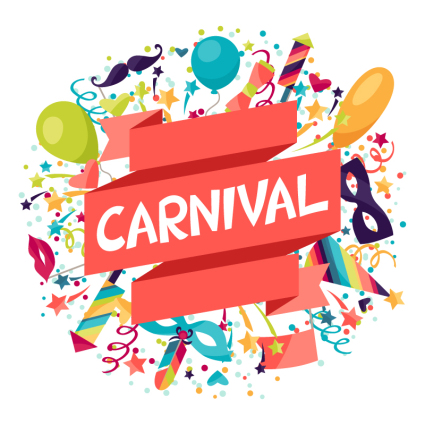 Carnaval creativo material de cartel del vector
