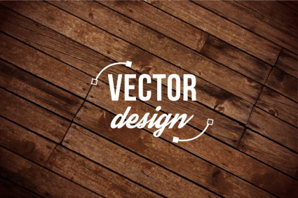 Creativo Fondo de madera de diseño vectorial