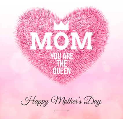 Amor felpa material de D赤a tarjetas de felicitaci車n vectorial de la Madre