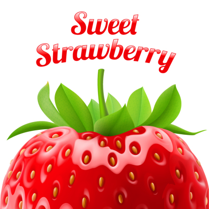 Delicioso vectorial fresa fresca