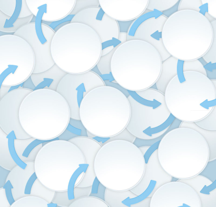 C¨ªrculo blanco con flechas de fondo sin fisuras del vector