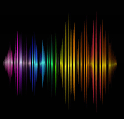 Material de color de fondo vector de audio