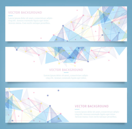 3 azul geom¨¦trica vector de la bandera