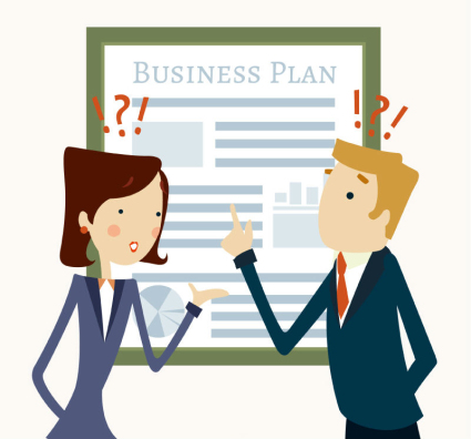 Creative Business Plan libro Illustration vector material
