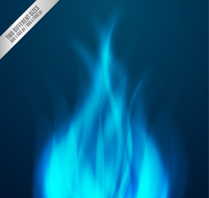 Llama azul background vector material