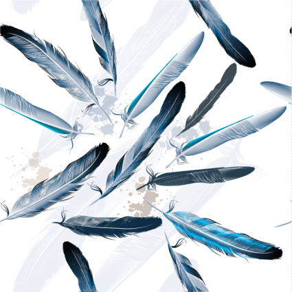 Diagrama de Diseño del vector de plumas de agua pintado