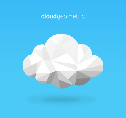 Vector de material nubes blancas geom¨¦trica