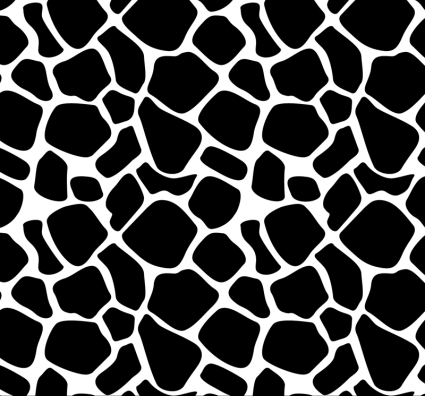 Vacas en blanco y negro de fondo de grano de material de vectores