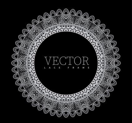 Material de diseño vectorial blanco c赤rculo del cord車n