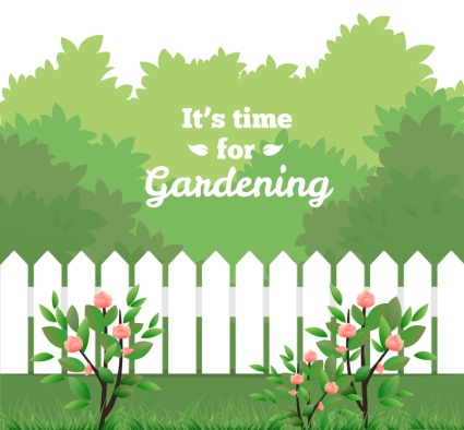 Green Garden de material ilustrador vectorial