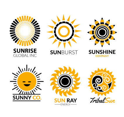 6 creativo s¨ªmbolo sol vector