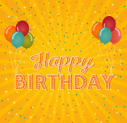 Feliz material de vector de la tarjeta de felicitaci車n de cumpleaños