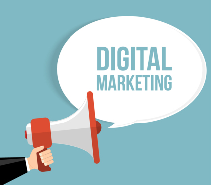 Digital Marketing de Negocios de material de vectores ilustrador