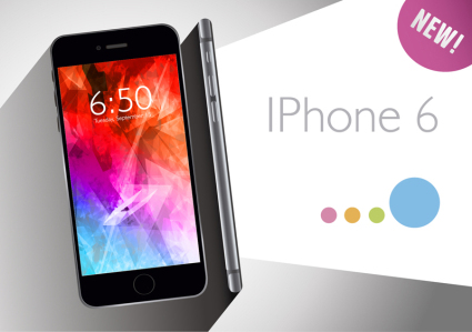Moda iPhone6 productos posters de material de vectores