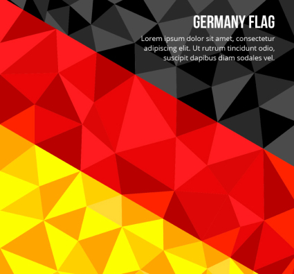 Material de German geom¨¦trica del vector fondo de la bandera