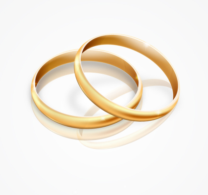 Diseño de oro del vector del anillo