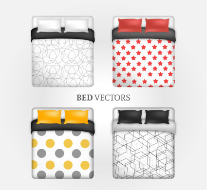 4 Diseño de doble material de vectores de la moda