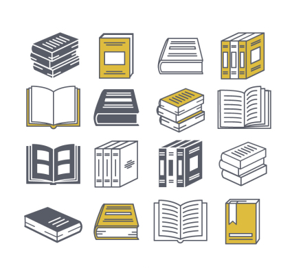 16 modelos de diseño creativo de los libros de material de vectores