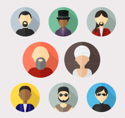 8 de la moda hombre imagen vectorial