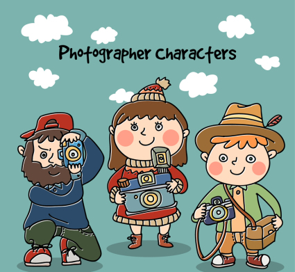 3 pintado Fotograf¨ªa personajes vector de material