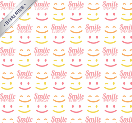 cara sonriente de color de fondo sin fisuras del vector