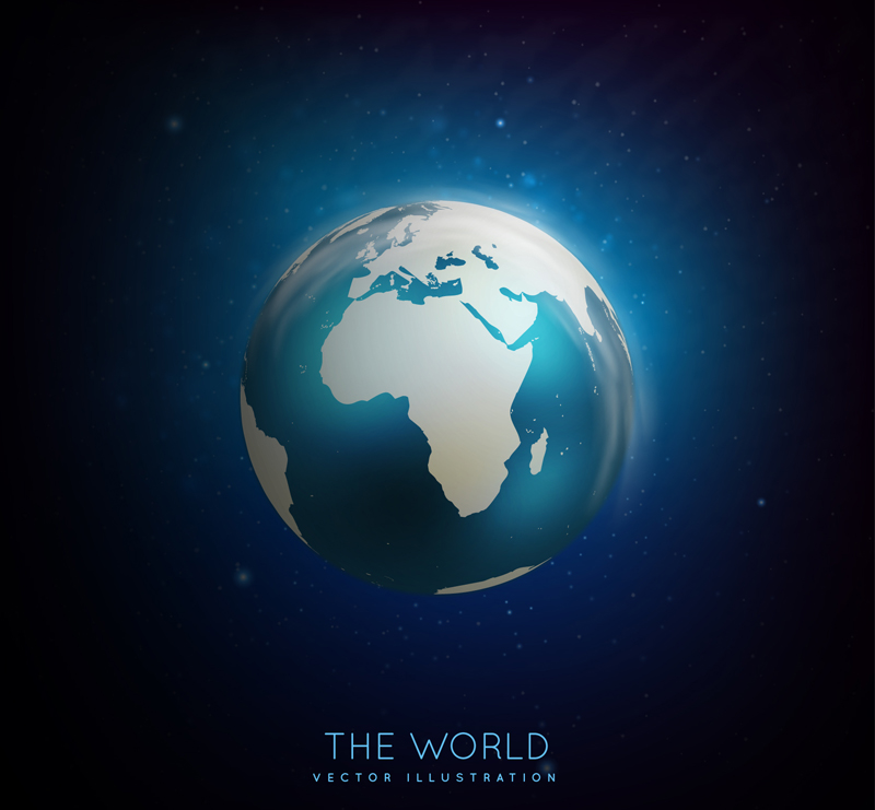 vector de material fantas¨ªa Blue Earth