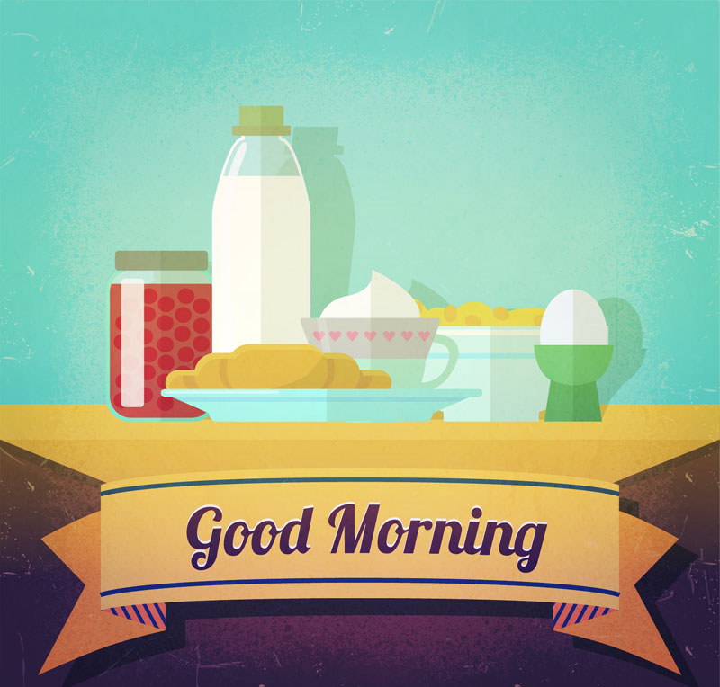 estilo plano material de vectores Nutrici車n desayuno saludable