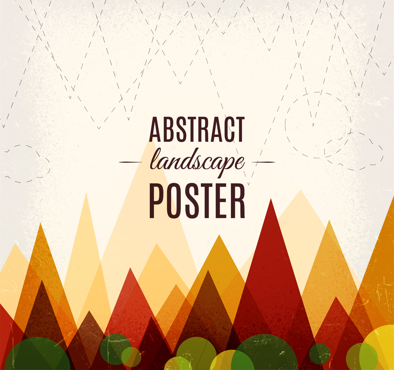 vector de material Resumen paisaje de montaña