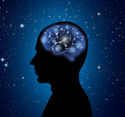 Diseño creativo del vector del hombre del cerebro