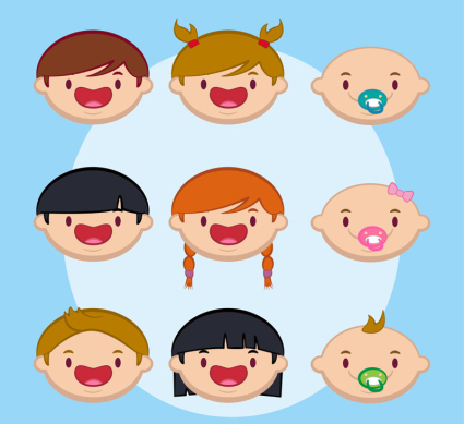 Material de imagen vectorial 9 linda del beb¨¦