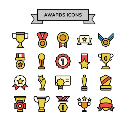 materiales trofeo icono de los premios del vector p¨¢rrafo 20